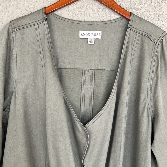 NWT Knox Rose, Embroidered Sleeve Detail, Cinched Waist, Drawstring tie Jacket - Picture 2 of 9